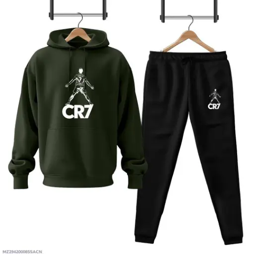 Men's CR7 Embroidered Hoodie and Tracksuit